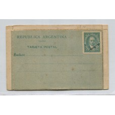 ARGENTINA ENTERO POSTAL GJ CAP-08 CARTA KIDD DOBLE MUESTRA U$ 25